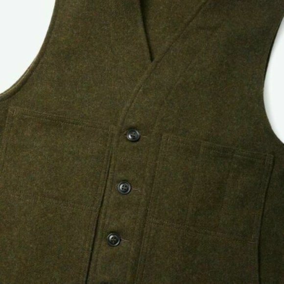 Filson Garment Mackinaw Button Front Vest H11185 - Picture 7 of 11